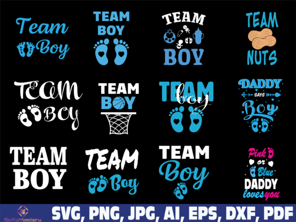 Download Team Boy Gender Reveal, Baby Announcement - Gender reveal Collection