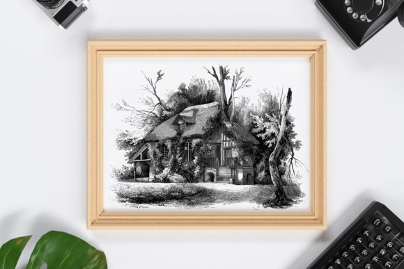 Download Old House Vintage Illustration - Old house vintage Collection