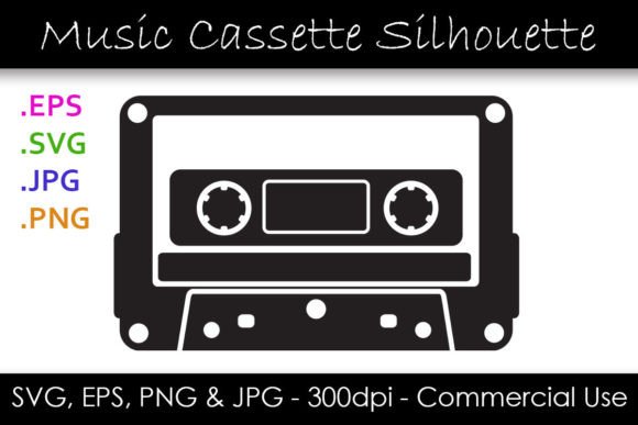 Download Retro Music Audio Cassette Clipart - Cassette Collection