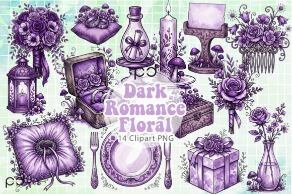 Download Dark Romance Floral Graphics - Floral graphics Collection