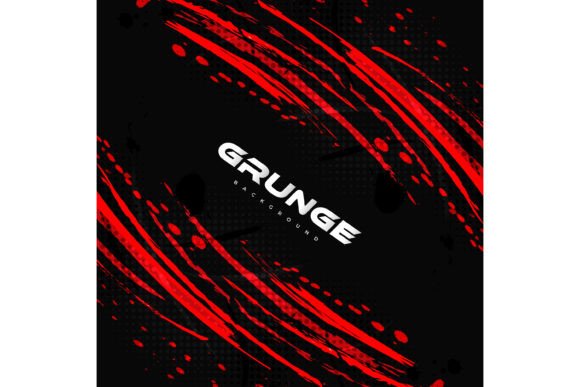 Download Abstract Red and Black Brush Background - Red Collection