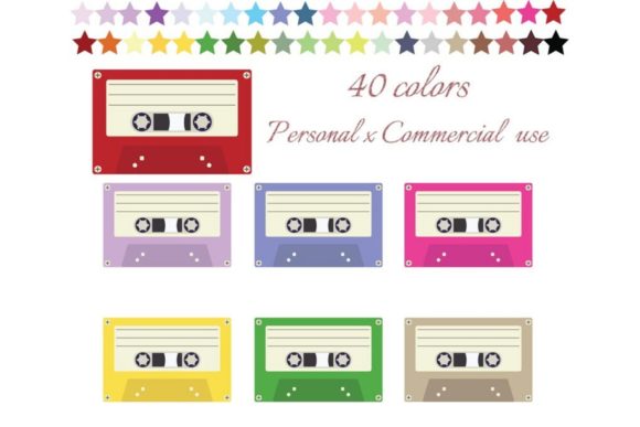 Download Retro Cassette Tape Clipart - Cassette Collection