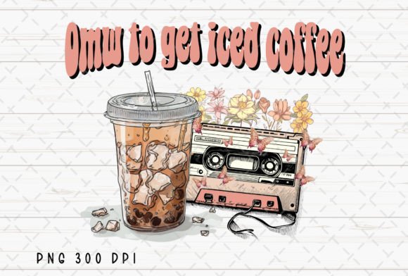 Download Iced Coffee Retro Cassette Tape Flowers - Cassette Collection