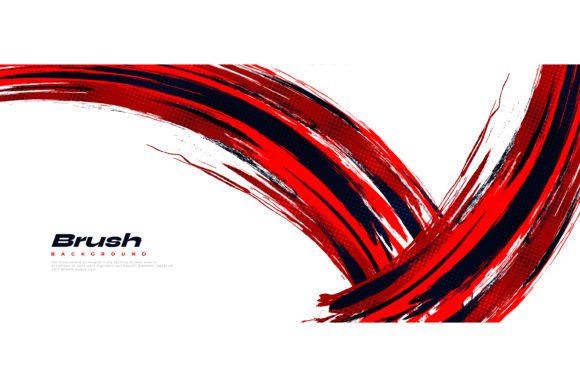 Download Abstract Red and Black Brush Background - Red Collection