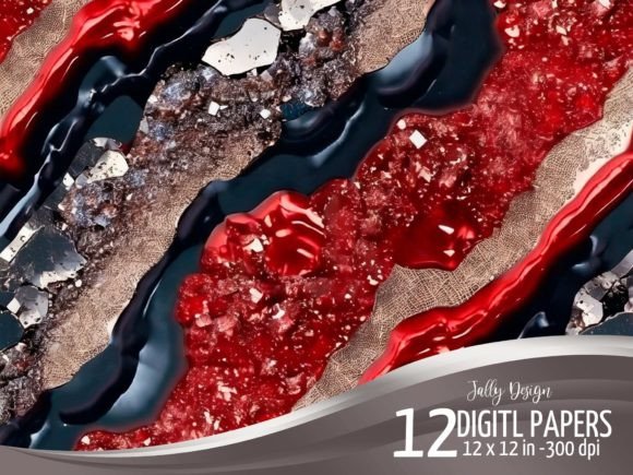 Download Red &amp; and Black Luxurious Textures - Red Collection