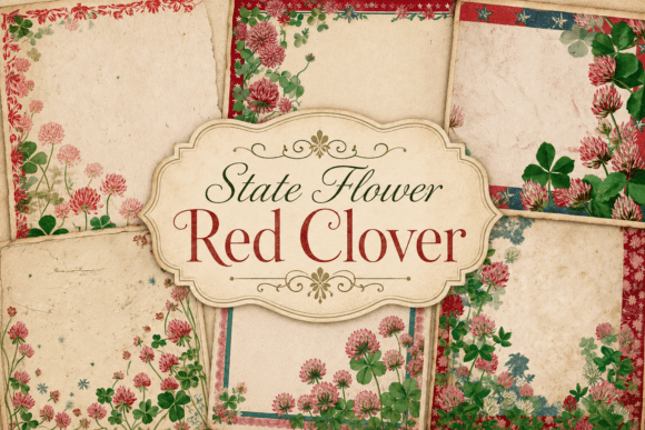 Download State Flower Red Clover - Red Collection