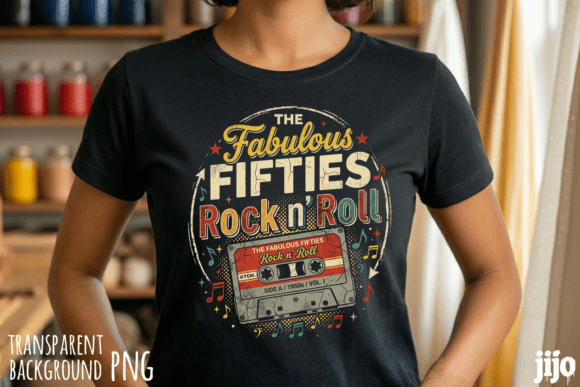 Download Fifties Rock Roll Cassette PNG - Cassette Collection