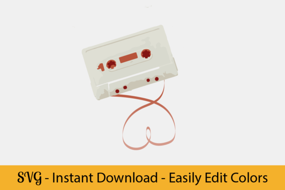 Download Retro Cassette Tape, Vintage Music, SVG - Cassette Collection