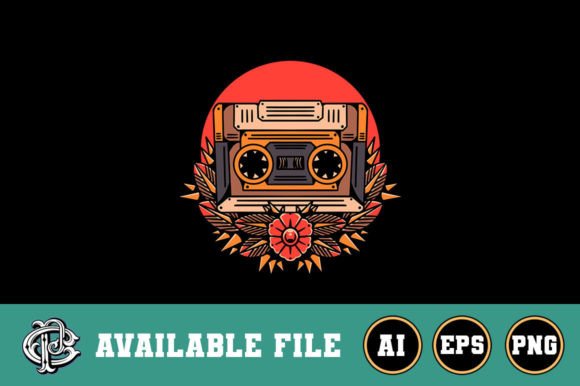 Download Oldschool Cassette T-shirt Design - Cassette Collection