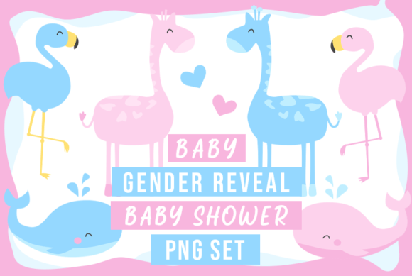Download Gender Reveal Png Set Baby Shower Child - Gender reveal Collection