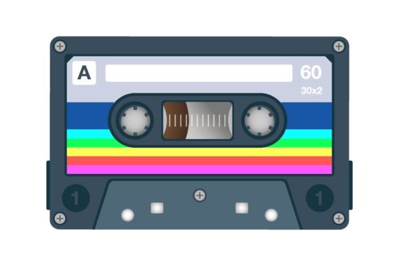 Download Cassette Flat Icon. Retro Audio Tape, Ol - Cassette Collection