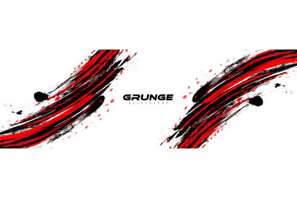 Download Abstract Red and Black Brush Background - Red Collection