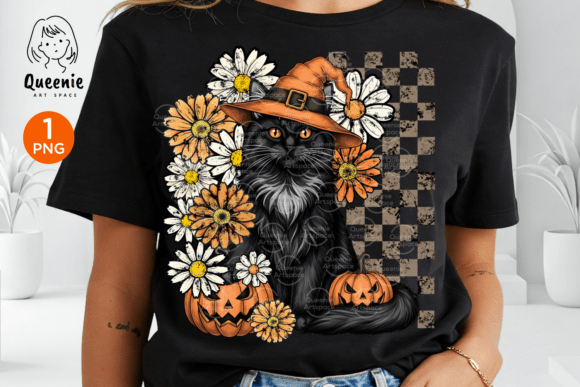 Download Vintage Halloween Black Cat Pumpkin Fall - Black cat Collection