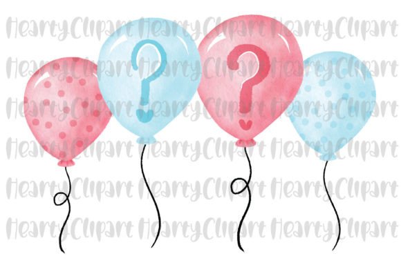 Download Gender Reveal PNG Balloons Clipart - Gender reveal Collection