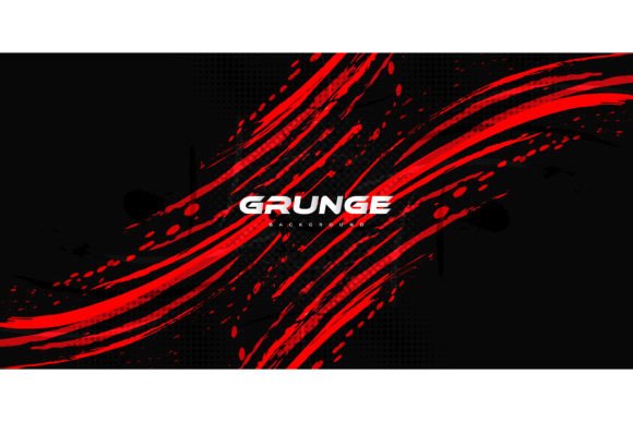 Download Abstract Red and Black Brush Background - Red Collection