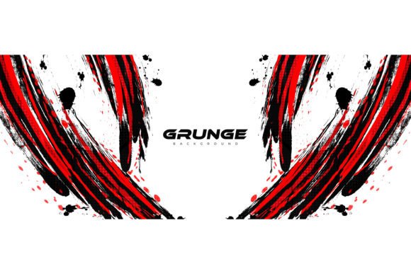 Download Abstract Red and Black Brush Background - Red Collection
